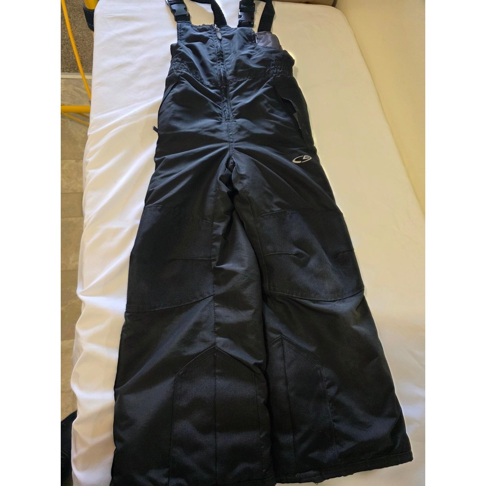 Champion C9 Youth Snow Bibs Black Insulated Ski Overalls Size XS 4-5 Kids
